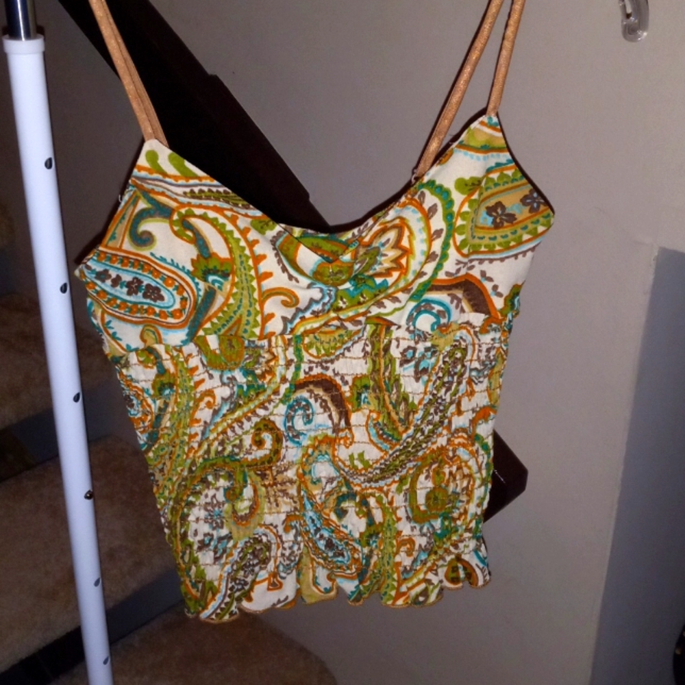 Forever 21 Multicolored Strappy Tanktop
